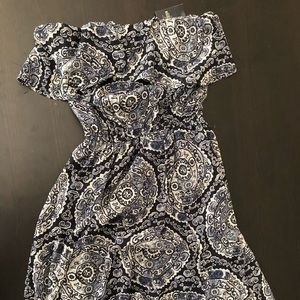 long strapless dress